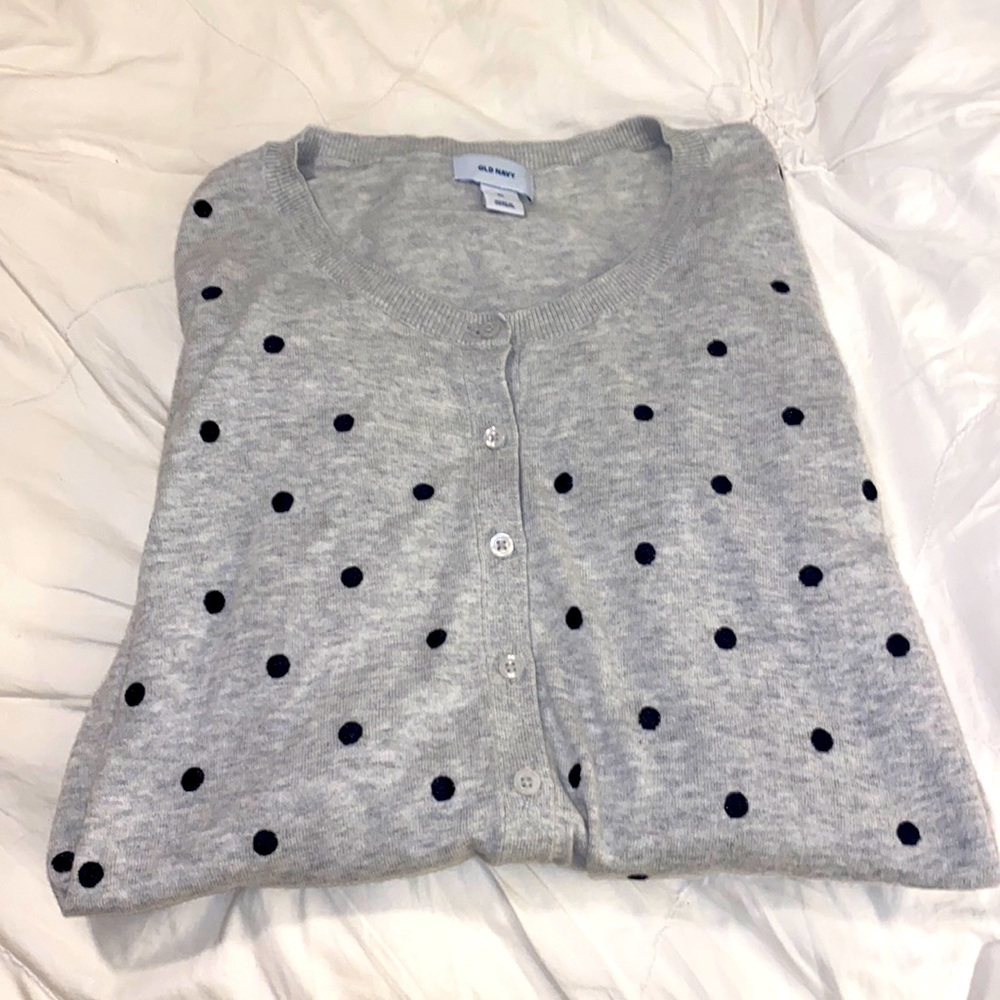 Polka dot cardigan